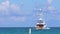 Miami summer day yacht going ocean 4k florida usa