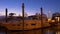 Miami summer sunset gulf private yacht dock bay view 4k florida usa
