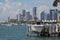Miami Tall Buildings Overlooking the Florida Intra-Coastal Waterways