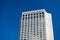 Miami, USA - February 29, 2016: Intercontinental hotel. High building on blue sky. Travel business. Lodging industry