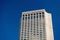 Miami, USA - February 29, 2016: Intercontinental hotel. High building on blue sky. Travel business. Lodging industry