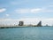 Miami Venetian Causeway Drawbridge and Skyline