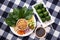 Miang Kham or Savoury Leaf Wraps