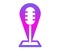 mic icon for singing shows, podcasts, etc