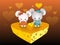 Mice lovers and cheese heart