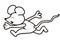 Mice, vector humorous illustration