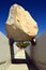 Michael Hiezerâ€™s sculpture Levitated Mass