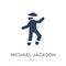 michael jackson icon in trendy design style. michael jackson icon isolated on white background. michael jackson vector icon simple