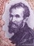 Michelangelo portrait from Italian money