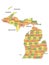 Michigan County Map