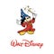 mickey mouse wizard cartoon walt disney vector icon color editorial
