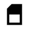 Micro card storage icon or logo illustrator