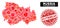 Microbe Collage Novosibirsk Region Map with Distress OUTBREAK Stamp Seal