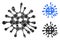 Microbe Mosaic Icon of Circle Dots