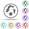 microbiology, microscope icon. Elements of Genetics and bioenginnering in multi color style icons. Simple icon for websites, web