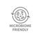 Microbiome Friendly Cosmetics Vector Line Icon