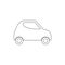 microcar outline icon. Element of car type icon. Premium quality graphic design icon. Signs and symbols collection icon for