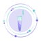 Microcentrifuge tube science vector illustration graphic icon symbol