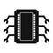 Microchip black simple icon