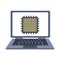 Microchip in laptop