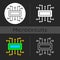 Microcontroller dark theme icon