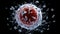 Microcosmic Ballet: Enchanting White Blood Cell Elegance in Darkness