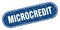 microcredit sign. microcredit grunge stamp.