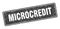 microcredit sign. microcredit grunge stamp.