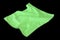 Microfiber cleaning cloths in green color,