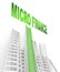 Microfinance Word And Ladders Shows Micro Finance Or Small Enterprise Lending - 3d Illustration