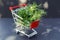 Microgreen in the shopping cart