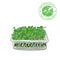 Microgreen sprouts for healthy food