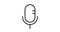 microphone animated outline icon