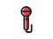 Microphone color vector icon