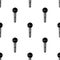 Microphone Flat Icon Seamless Pattern