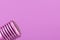 Microphone head. Purple, lilac background.Toning image.Ð¡oncept audio recording, karaoke