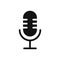 Microphone icon isolated on white background. The concept of voice, karaoke, sound recording and vocals. Vector illustration