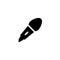 Microphone icon. Musical karaoke symbol