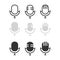 Microphone icon. Record media symbol. Sign voice vector