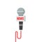 Microphone news vector illustration isolated on white