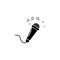 microphone and notes icon. Element of music icon. Premium quality graphic design icon. Signs and symbols collection icon for websi