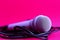 Microphone on pink