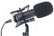 Microphone. Professional dynamic or condenser microphone. Radio broadcasting or podcast microphone