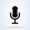 Microphone record, Simple vector modern icon design illustration