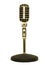 Microphone retro gold