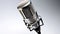 A Microphone. Studio condenser microphone on white background. Generative Ai