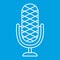 Microphone thin line icon