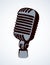 Microphone. Vector drawing