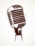 Microphone. Vector drawing
