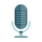 Microphone vector icon isolated interview music TV web broadcasting vocal tool show voice radio broadcast audio live
